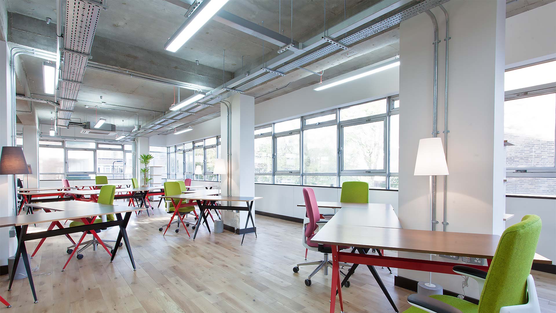 The Trampery office lighting design
